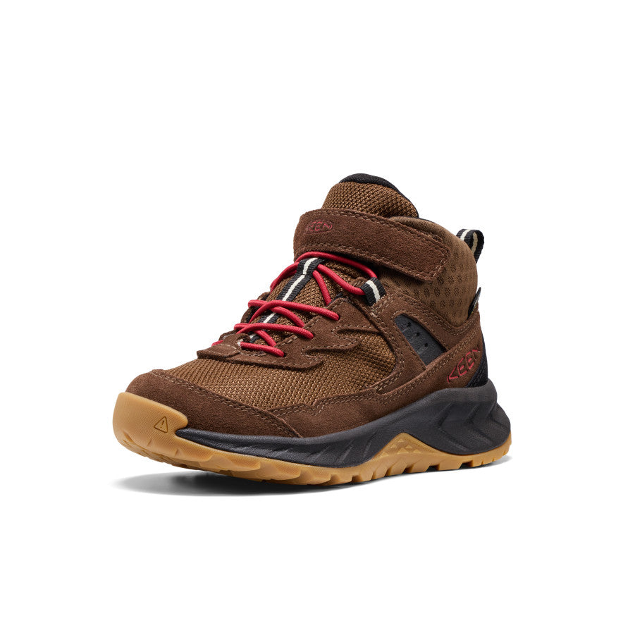 Little Kids' Hightrail Waterproof Hiking Boot Dark Earth/Garnet