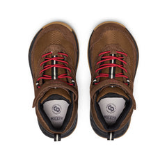 Little Kids' Hightrail Waterproof Hiking Boot Dark Earth/Garnet