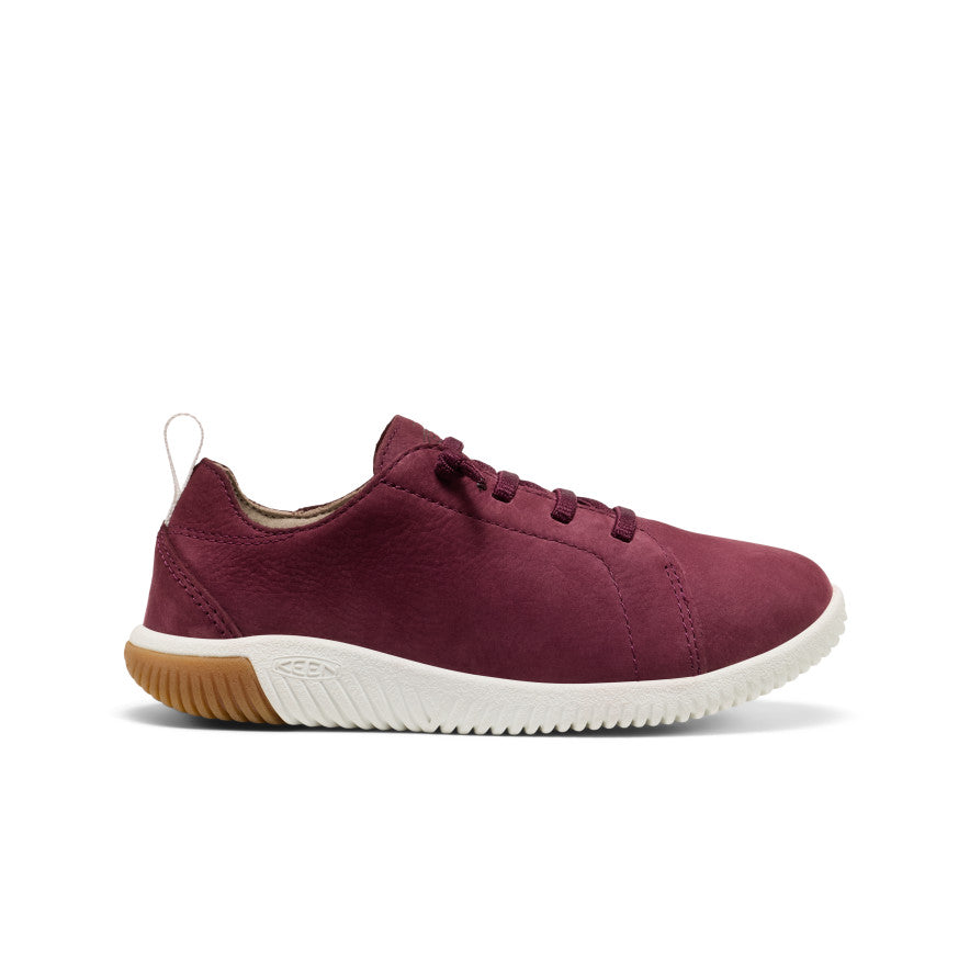 Big Kids' KNX Leather Sneaker Fig/Star White