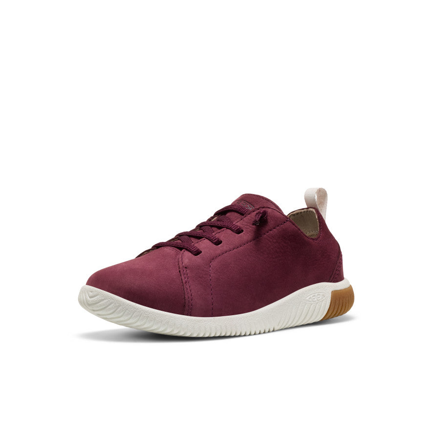 Big Kids' KNX Leather Sneaker Fig/Star White