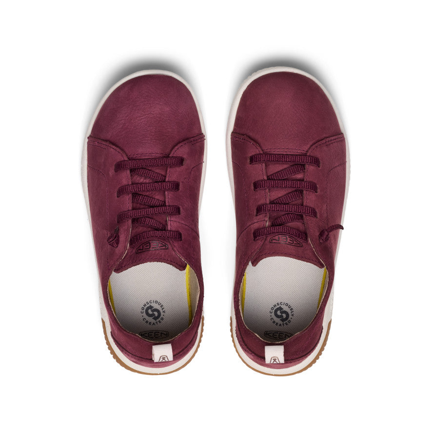 Big Kids' KNX Leather Sneaker Fig/Star White
