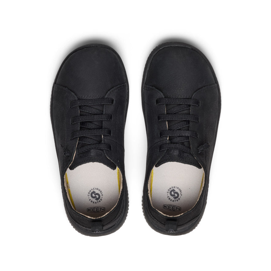 Big Kids' KNX Leather Sneaker Triple Black