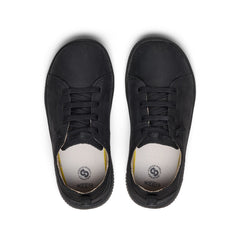 Big Kids' KNX Leather Sneaker Triple Black