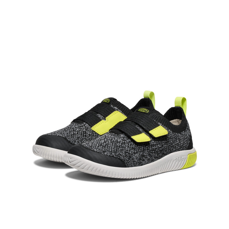 Little Kids' KNX Knit Double Strap Black/Evening Primrose