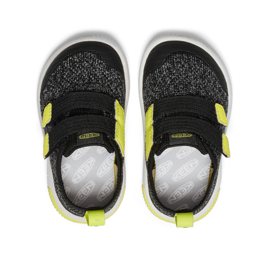 Toddlers' KNX Knit Double Strap Black/Evening Primrose