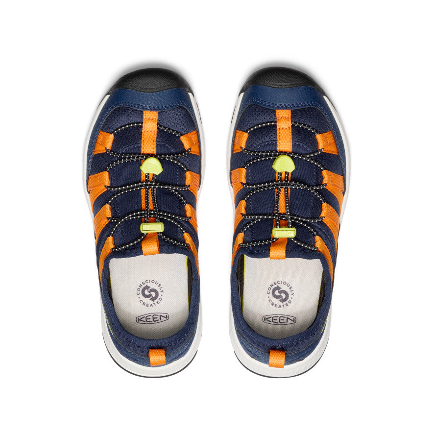 Big Kids' Motozoa Sneaker Naval Academy/Bright Marigold