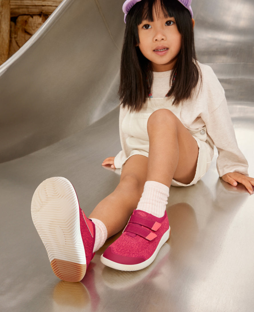 Big Kids' KNX Knit Double Strap Beaujolais/Raspberry