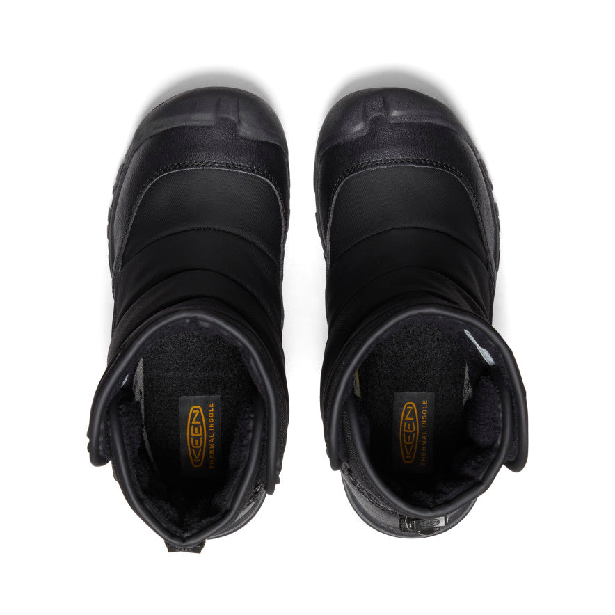 Big Kids' Puffrider Waterproof Winter Boot Black/Steel Grey